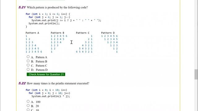 Daniel Liang Java Chapter 5 Multiple Choice Questions смотреть онлайн