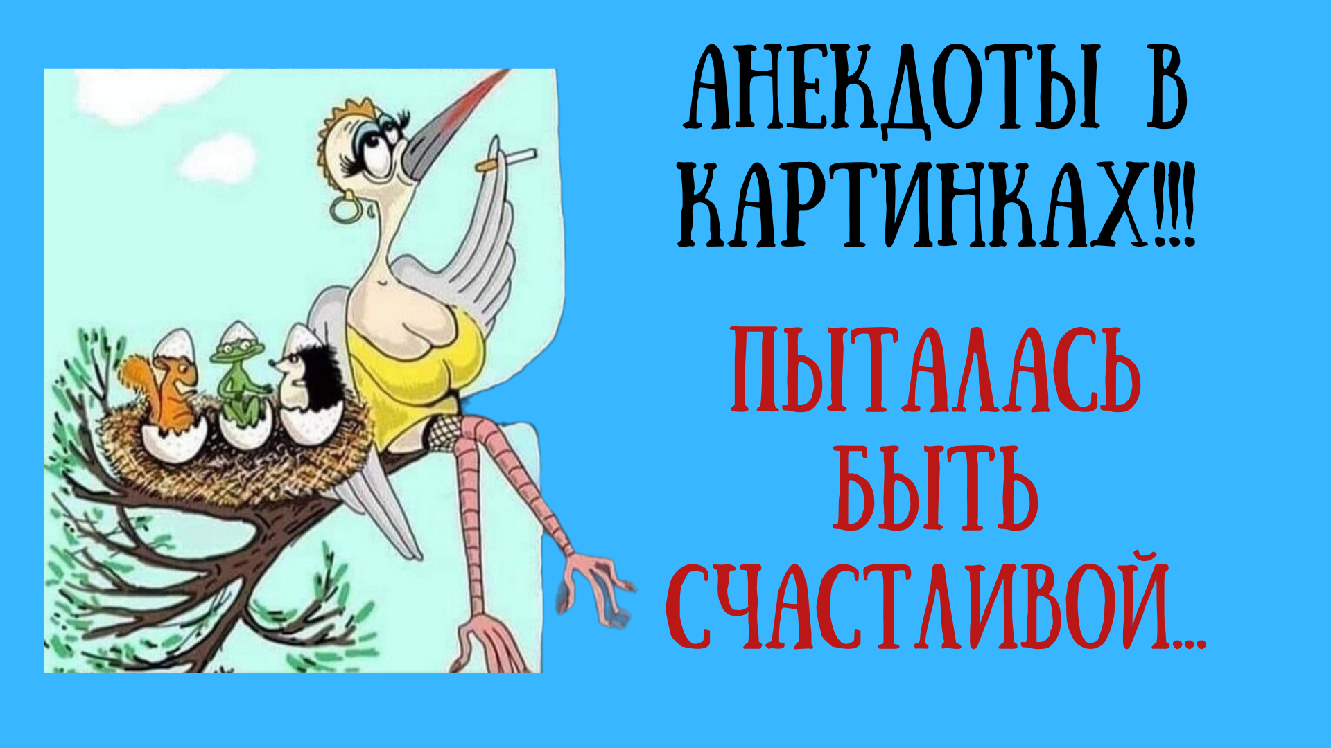 Анекдоты в картинках! Пыталась быть счастливой...
