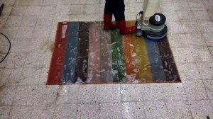 Colored dirty carpet cleaning satisfying rug cleaning ASMR