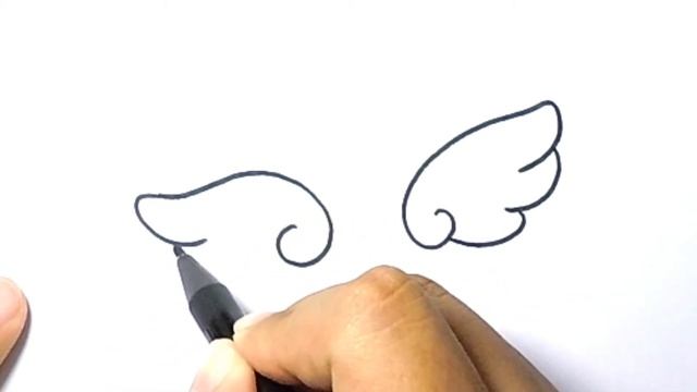 How to Draw Angel Wings Step by Step