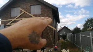 ТРЕХСКАТНАЯ КРЫША ПРИСТРОЙКИ, МЯГКАЯ ЧЕРЕПИЦА ШИНГЛАС, 1ЧАСТЬ