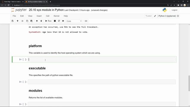 20.10 sys Module || Python Programming Crash Course in Nepali || NextStep InfoTech