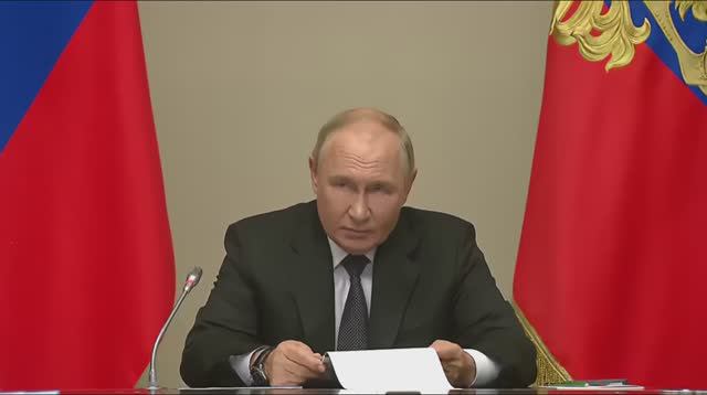 Operational meeting of Russian President V. Putin on the situation in the Kursk region