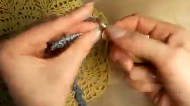 2 Как связать ажурный воротник, 2 ряд