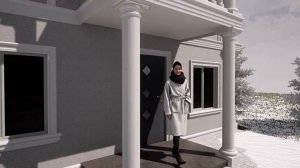 Дизайн фасада частного дома. Экстерьер классика. Купить фасадный декор. Заказать услуги дизайна.