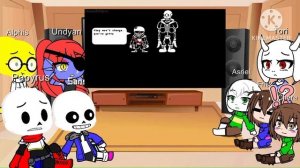 Undertale reacts to Help from the void phase 1 - 2 // Gacha Club// Undertale//