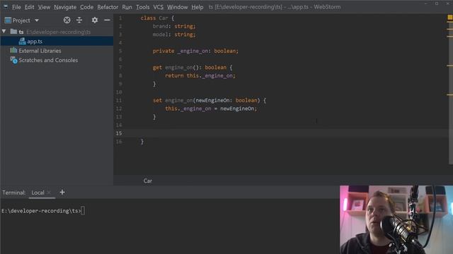 Learn TypeScript - Creating your first class in TypeScript - TypeScript tutorial
