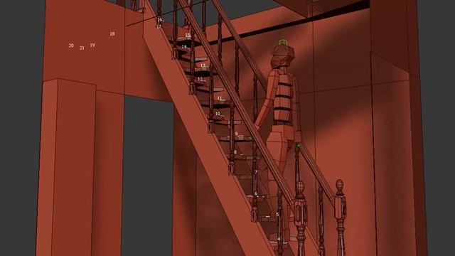 Лестница гусиный шаг прямая. смотреть онлайн