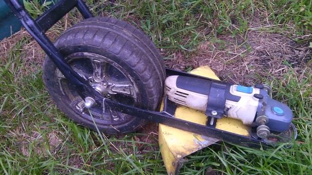 Газонокосилка из болгарки своими руками часть 1 смотреть онлайн