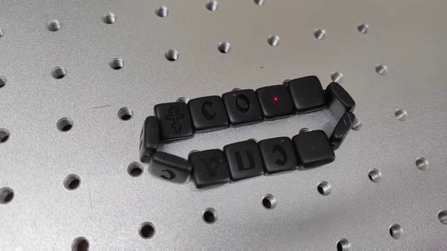 Гравировка браслета из камня JPT mopa m7 60w