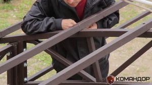 Собираем навес из поликарбоната для авто