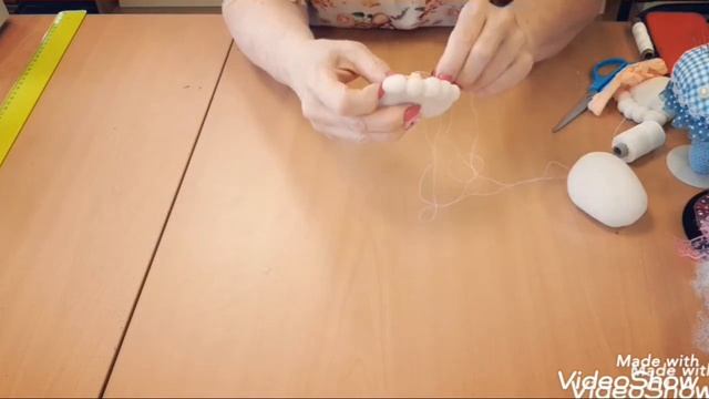 Текстильная кукла. Капрона-чулочная техника.  Занятие 3.