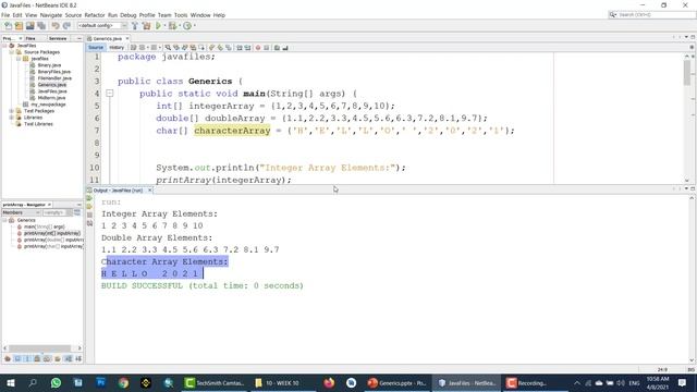 Java 2 Week 10-2 Generic Methods Example смотреть онлайн