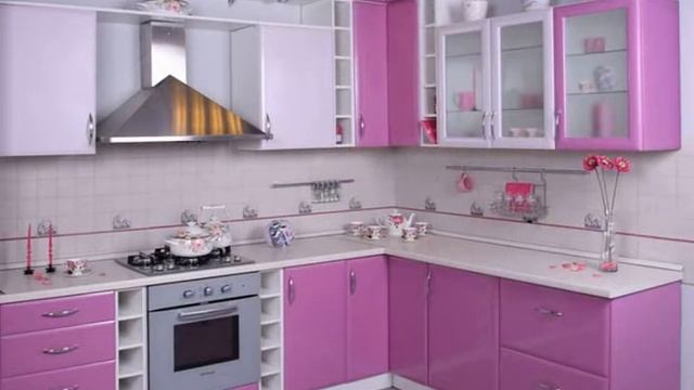 Кухни в голубом и розовом цвете. Отличная подборка фото
