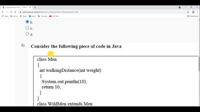 NPTEL Programming in Java Week 3 || Assignment 3 Nptel || NPTEL JAVA Solution || July 2021 смотреть онлайн
