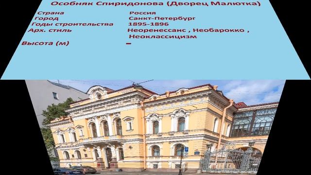 Особняк Спиридонова , Дворец Малютка (Санкт-Петербург)