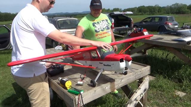 Phoenix Model Decathlon Mk2 1.6m and Saito FA82 Golden Knight Maiden flight in Slovenia смотреть онлайн