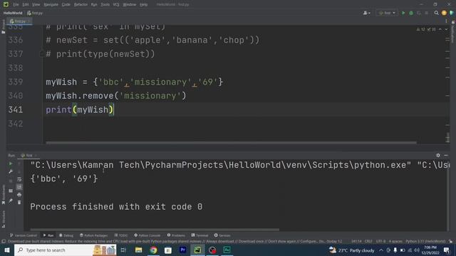 Python Sets in  12:32  Minutes                        #python #pythontutorial #pythonprogramming