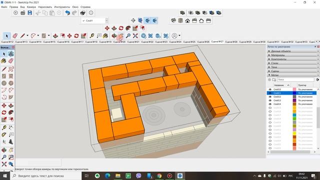 Порядовка отопительно варочной печи ОВИК 1. смотреть онлайн