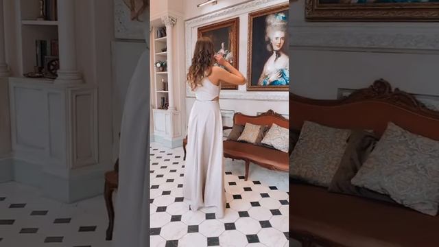 Пудровое длинное платье | Платье на выпускной смотреть онлайн