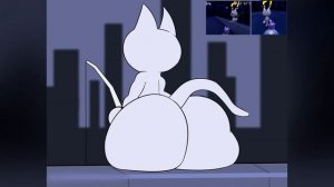 Drawing Fisher Cat From Kitty Kart 64 Horror Game