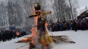 сжигание масленицы 2017