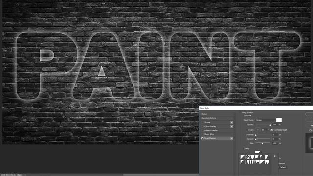 Create Spray Paint Text in Photoshop смотреть онлайн