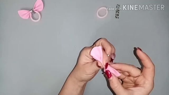 Бантики "Солоха" из фоамирана,самый простой способ/МК канзаши/DIY/Bows "Solokha" from foamiran