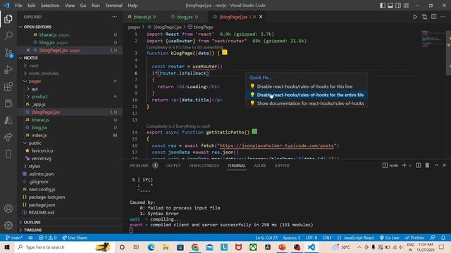 Next.js Tutorial #19 FallBack True getStaticPaths #nextjs #nextjstutorial #nextjs13 #DATAHACKS