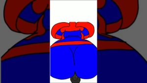 Fat Spider-Girl Butt Crush Animation