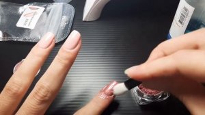 Зеркальная втирка для ногтей, маникюр дома #втирка, #гельлак, #маникюр