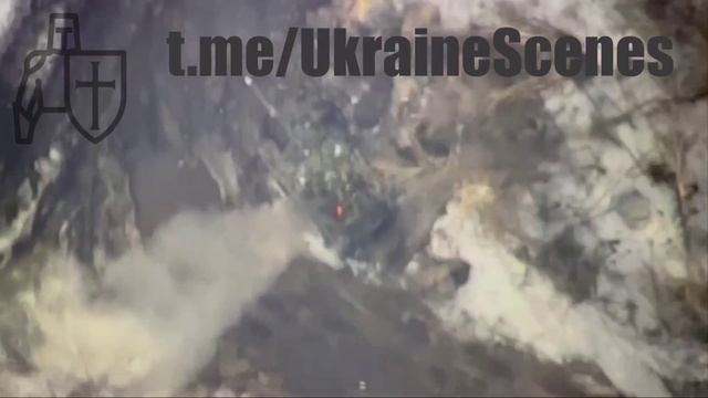 Точное попадание «Ланцета» по танку ВСУ где-то в Харьковской области !!!