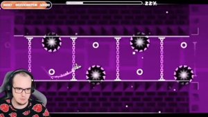 Майни проходит уровень Electroman Adventures "ТАДАДАДА" :Geometry Dash ;Майни