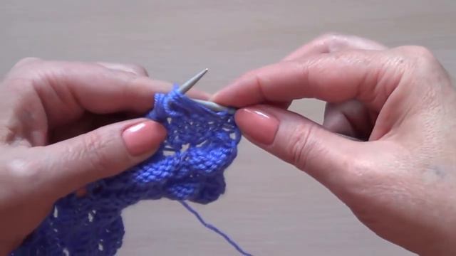 Вяжем летний узор спицами "Гнездо паука" смотреть онлайн