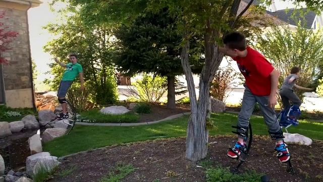 Learning JUMP STILTS! Ashton Myler смотреть онлайн
