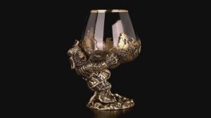 Бокал для коньяка Россия (Латунь, стекло)