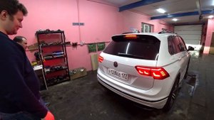 Tiguan Sportline 2018, устанавливаем фонари iQLight