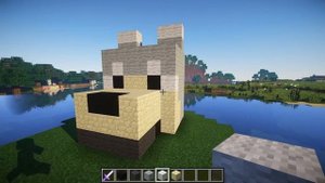 Красивый ДОМ ДЛЯ СОБАКИ В MINECRAFT