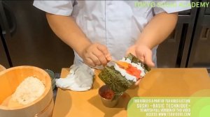 How to make traditional  hand roll sushi @tokyosushiacademyenglishcourse