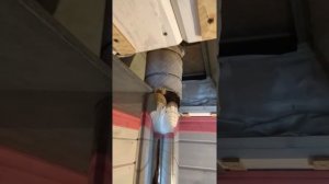 Разделка печной трубы из ЦСП (цементно-стружечной плиты)