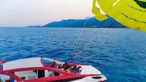 Полёт на парашюте над морем. 17 августа 2022. Турция.