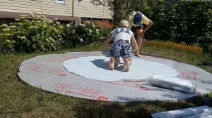 СБОРКА И УСТАНОВКА КАРКАСНОГО БАССЕЙНА INTEX 305 * 76 #установкабассейна