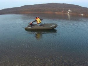 Испытания оснащённого бензонасосом лодочного мотора Tohatsu-M3.5B2