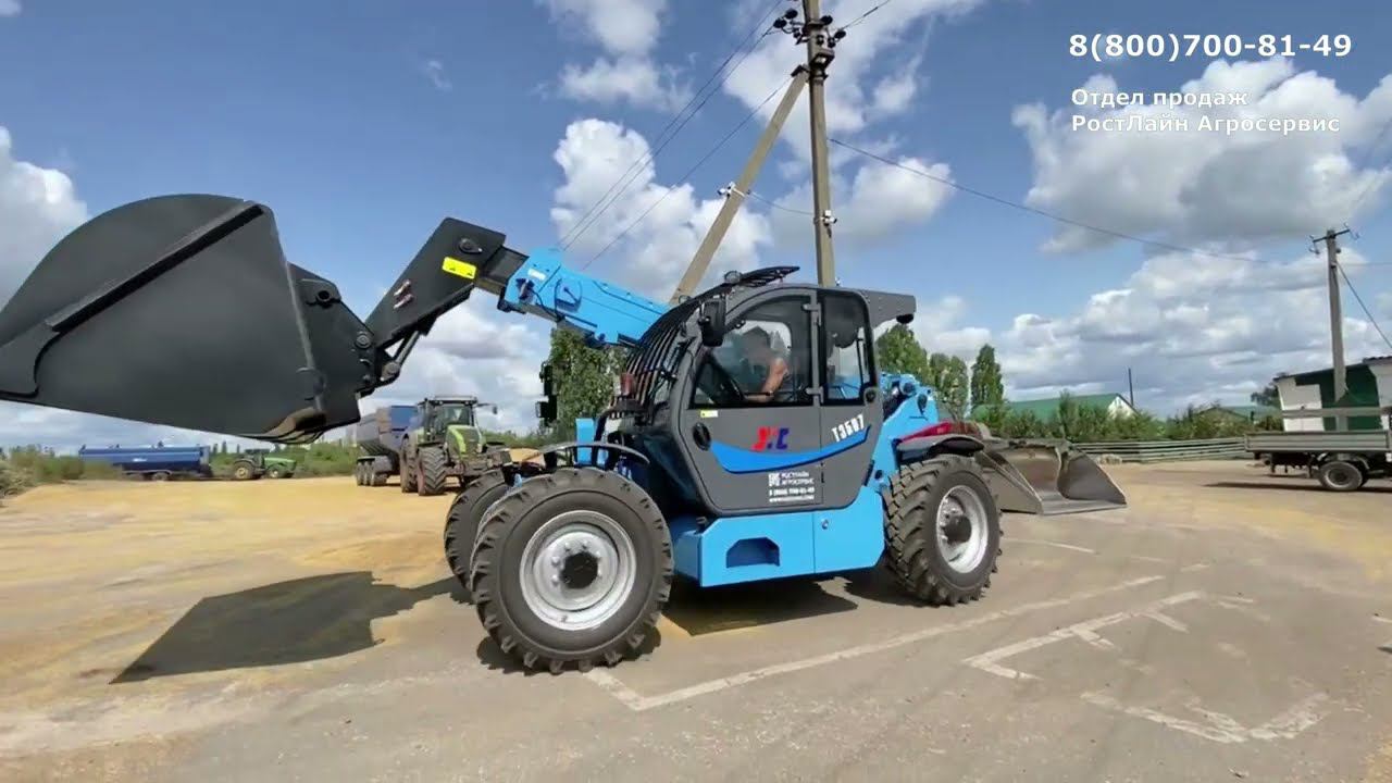 Купить один Маниту или два Джеашси (JHC)? Демо показ телескопического погрузчика - ТОП! смотреть онлайн