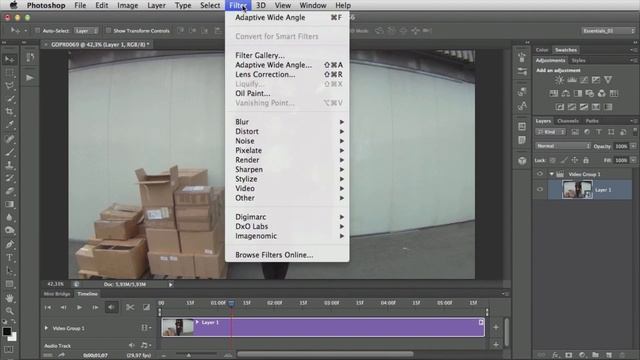 Photoshop CS6 & CC : Correction déformation Grand angle GoPro смотреть онлайн