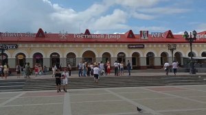 Ufa, Lenin Square, Gostiny Dvor, fountain of 7 girls, on Lenin Street (01.08.2023)