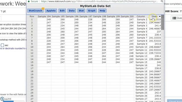 Bootstrapping Example with Statcrunch смотреть онлайн