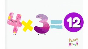 Учим таблицу умножения на 4. Таблица умножения.