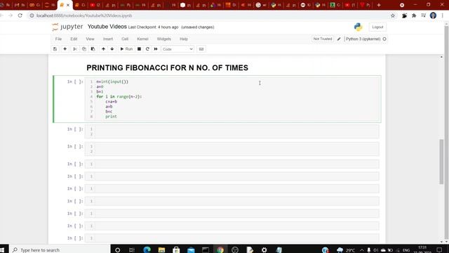Python code to print Fibonacci numbers
