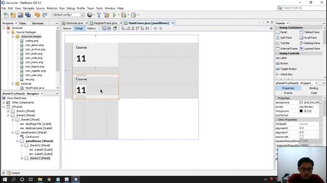 Custom View Modern UI - Java GUI Swing Tutorial Netbeans